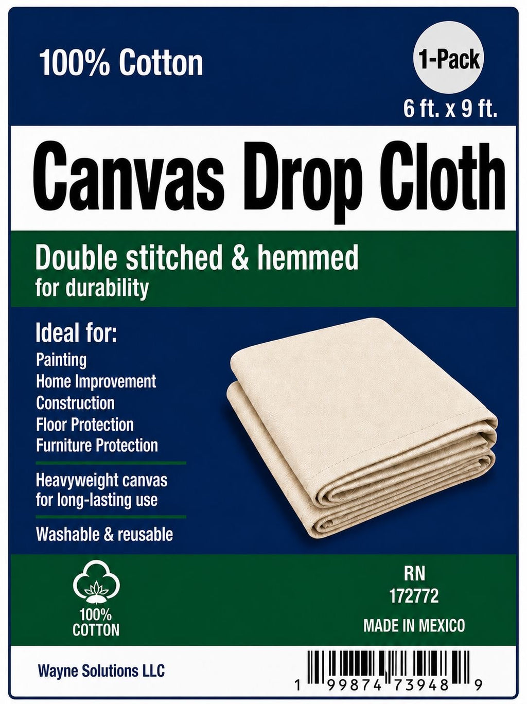Canvas drop cloth